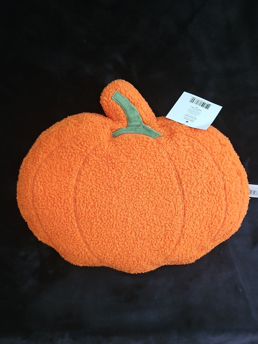 Plush Pumpkin Throw Pillow - Orange